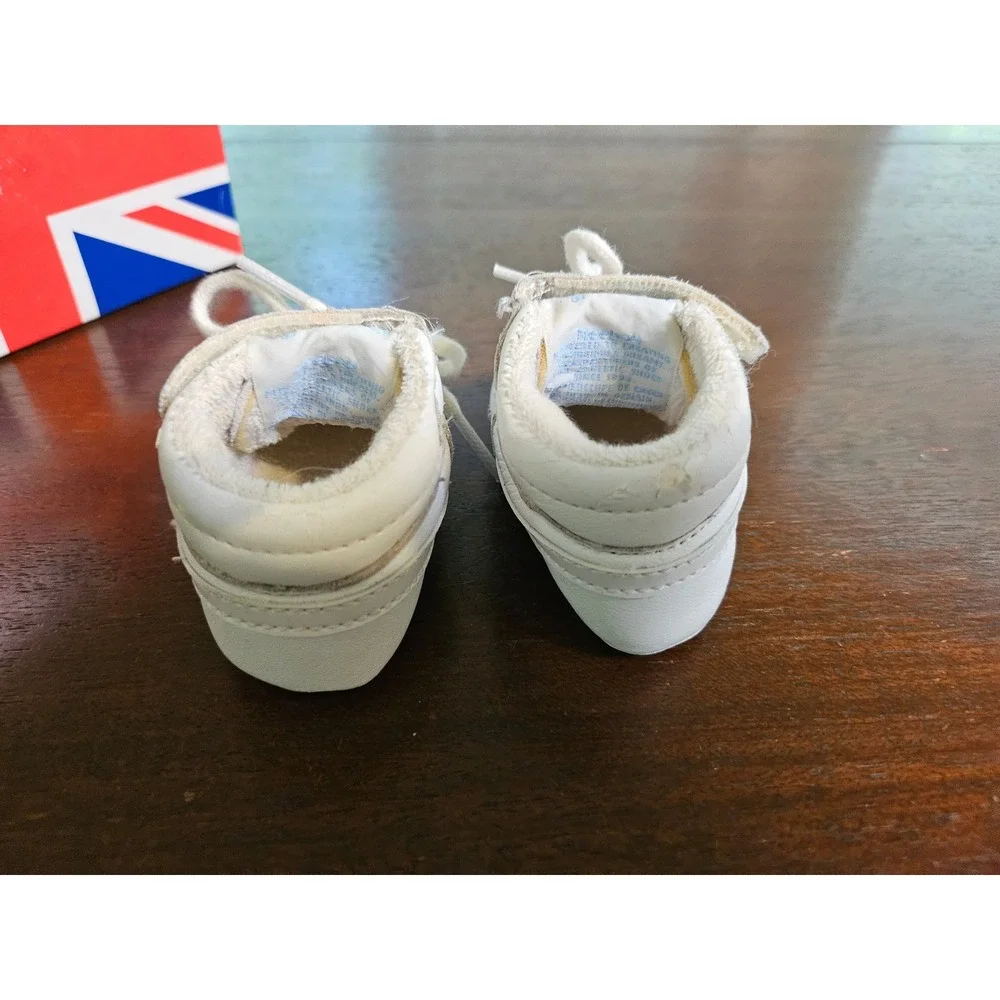 Reebok Classic Crib Shoes Kids 1 White Vintage High Top Sneakers